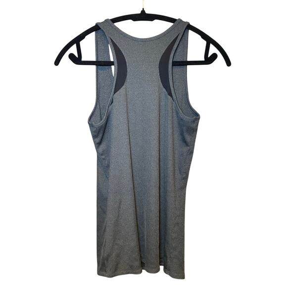 Under Armour - Fitted HeatGear Ribbed Tank Top - Grey/Black - Picture 2 of 9
